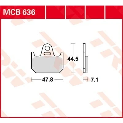 Abbildung von TRW Organic Allround MCB636 Bremsbelagsatz