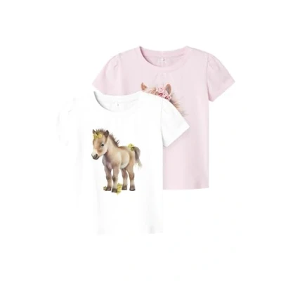 Abbildung von Name It Kurzarmshirt »NMFHANI SS TOP 2P«, (Packung, 2 tlg.)