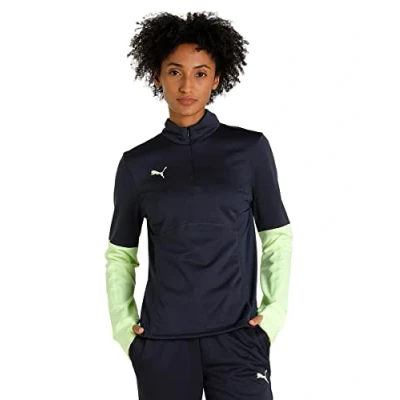 Abbildung von Puma Individualliga Women ZIP Sweatshirt, Damen, Größe: Small, Parisian night/fizzy light