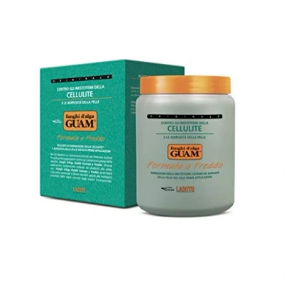 Abbildung von Guam, Kaltformel Algenfango Reduziert Cellulite und Hautfett, Kühleffekt mit Straffender Tonisierender Wirkung, Made in Italy, 1 kg Packung
