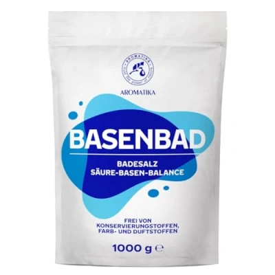 Abbildung von Basenbad 1000g Basisches Bad Alkaline bath Badesalz Fußbad für Hände und Füße Basenpulver Glatte Haut Körperpflege Entspannung