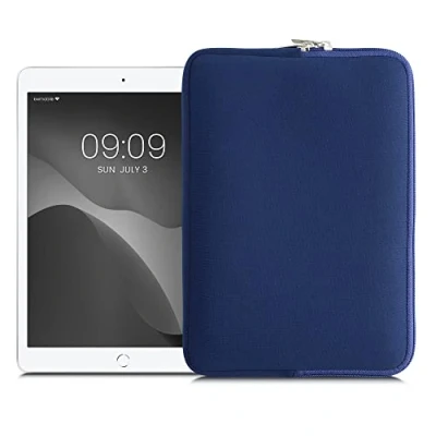 Abbildung von kwmobile Tablet Hülle kompatibel mit 9,7&quot; 11&quot; Universal Neopren Tasche Cover Case Schutzhülle Sleeve in Dunkelblau