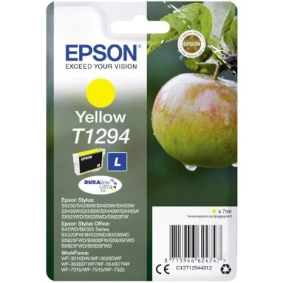 Abbildung von Epson,235M122,Original AA8T1294 ApfelTinte (SX420W BX320FWSX620FW BX/SX525WD BX625FWD BX305FW B42WDBX925FWD BX635FWD BX535WD SX435/440W BX630FW SX235W WF7015 7515 7525 3010 3520 3540) gelb