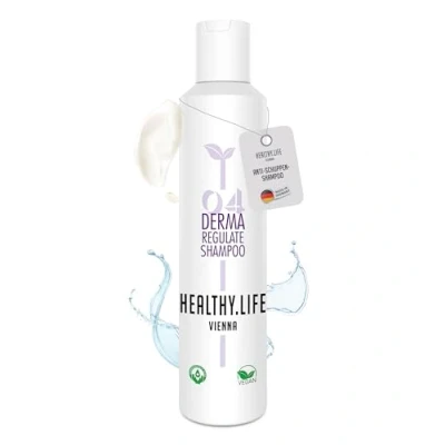 Abbildung von HEALTHY.LIFE VIENNA Derma Regulate Shampoo 200ml mit Zink &amp; Salicylsäure Anti Schuppenshampoo für juckende Kopfhaut vegan, dermatologisch getestet gegen Schuppen und Irritationen