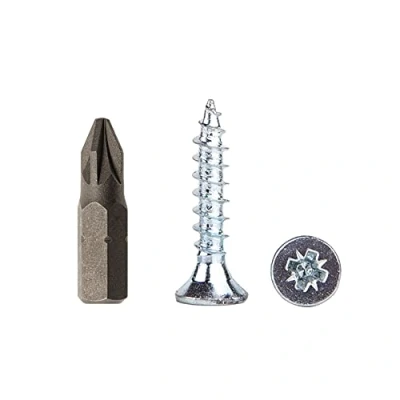 Abbildung von 400 Stück Stahl verzinkt 4,0 x 20 mm Holzschrauben Spanplattenschrauben Universal Pozi Drive Schraube PZ Vollgewinde Senkkopf (400, mm)