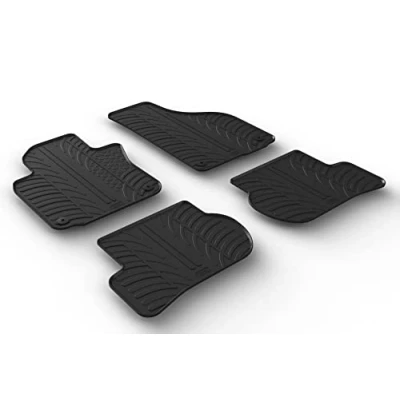 Abbildung von Gledring 0062 Fußmattensatz Gummi vorne und hinten 4 schwarz 750mm 550mm VOLKSWAGEN: Golf 6, 5, 5
