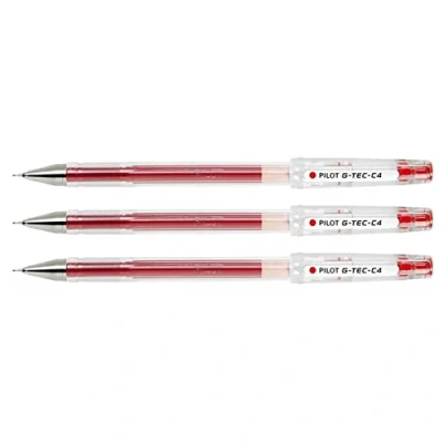 Abbildung von Pilot 6 Stück Tintenroller Gel g tec c4 pte Ultra Fine rot