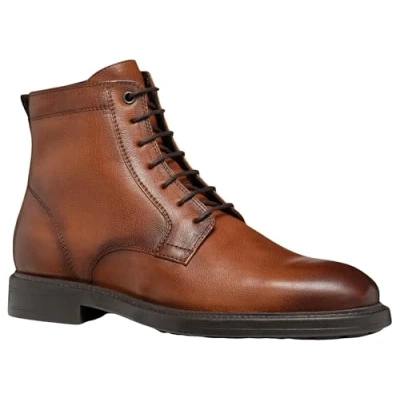 Abbildung von Geox Tiberio Schnürstiefelette, Herren, Größe: 43, Cognac Schuhe