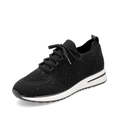Abbildung von Remonte Slip On Sneaker, Freizeitschuh, Halbschuh, Slipper mit kleinen Strass Steinchen