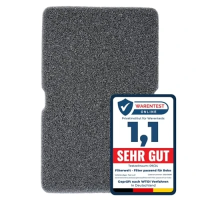 Abbildung von Filter Trockner Wärmepumpentrockner Schwammfilter Filtermatte Kondenstrockner für Beko Grundig Blomberg ElektraBregenz 240 x 150 10mm Flusensieb Fusselfilter 2964840100 (1er Set)