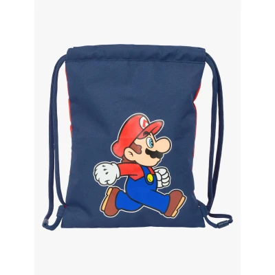 Abbildung von Nintendo Super Mario Turnbeutel Trick, Dunkelblau/Rot