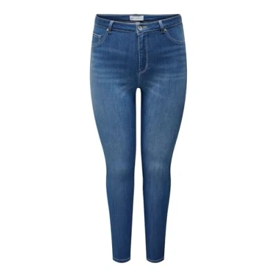 Abbildung von ONLY Carmakoma Carstorm PUSH UP Jeans Skinny Fit, Damen, Größe: 42x32, Light medium blue denim