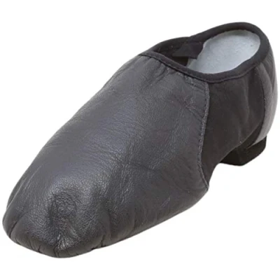Abbildung von Bloch Dance Damen Neo Flex Leder und Neopren Slip On Split Sole Jazz Schuh, schwarz, 38 EU (US 7)