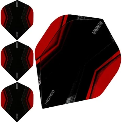 Abbildung von abcdarts Unisex Erwachsene Pentathlon Hd150 Xwing Dart Flights, Rot, Klassische EU