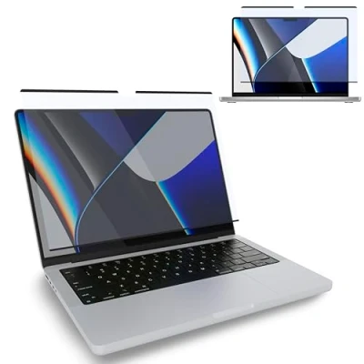 Abbildung von MyGadget Magnetische Blaulichtfolie [ Matt ] kompatibel mit Apple MacBook Pro 14 Zoll [Model No. A2442 A2779 A2992 A2918 abnehmbarer Blaulichtfilter