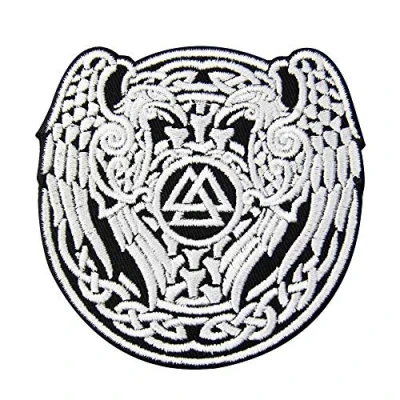 Abbildung von Valknut Dreiecks Symbol Wikinger Norse Runen Patch bestickt Abzeichen zum Aufbügeln