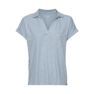 Abbildung von camel active MIT AUS Organic Poloshirt, Damen, Größe: Small, Shadow blue
