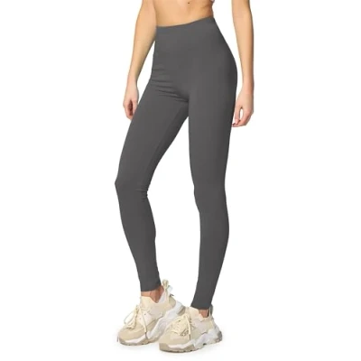 Abbildung von Merry Style Leggings Damen Baumwolle für das ganze Jahr Bequeme Blickdicht Ideal Yoga Sport Gym und Freizeit MS10 198 (Graphite, XXL)