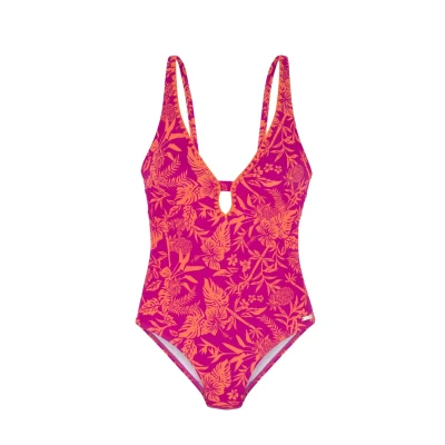 Abbildung von Venice Beach Badeanzug orangepink bedruckt, Damen, Größe: 38xA/B, Orange pink bedruckt