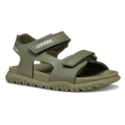 Abbildung von Geox Fusbetto Unisex Riemensandalette für Kinder, Größe: 39, Military Schuhe