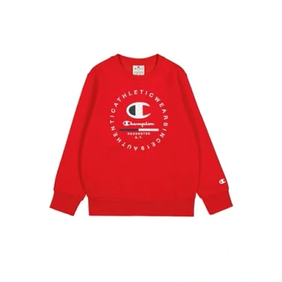 Abbildung von Champion Graphic Crewneck Unisex Sweatshirt für Kinder, Größe: 102/107, Red