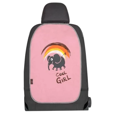 Abbildung von Walser Rückenlehnenschutz Auto, Rücksitzschoner Kinder Cool Girl, Trittschutz schmutzabweisend, Autositzschoner Rückseite 62x40cm rosa