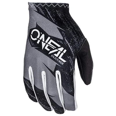 Abbildung von O&#039;NEAL Fahrrad &amp; Motocross Handschuhe Kinder MX MTB DH FR Downhill Freeride Langlebige, Flexible Materialien, belüftete Handoberseite Matrix Youth Glove Burnout Schwarz Grau Größe L