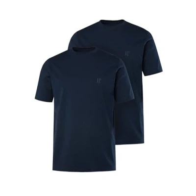 Abbildung von JP1880 Doppelpack Tshirt basic, Herren, Größe: XL, Navy blue