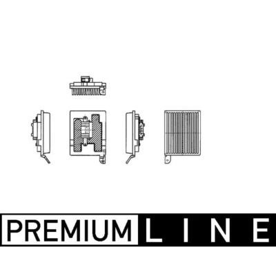 Abbildung von MAHLE ORIGINAL ABR 32 000P Regler, Innenraumgebläse hinten, vorne
