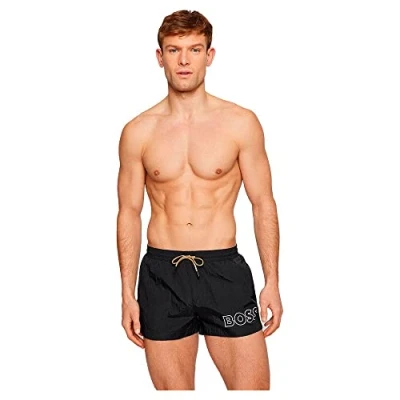 Abbildung von BOSS Mooneye Badeshorts, Herren, Größe: Small, Black