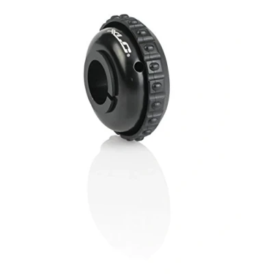 Abbildung von XLC Unisex Erwachsene Fahrraddrehglocke 2500704600 Fahrraddrehglocke, schwarz, 53 mm