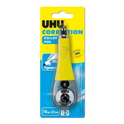 Abbildung von UHU Korrekturroller, ergonomisch, schnell und präzise, weiß, 10 m x 4,2 mm