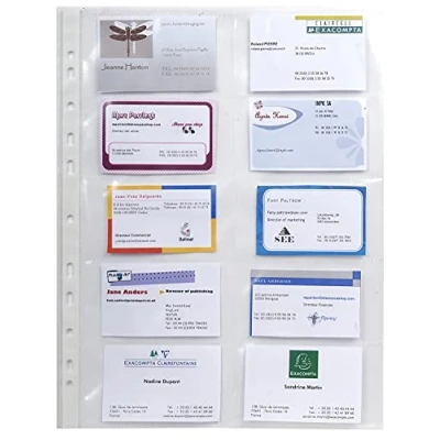 Abbildung von Exacompta Prospekthüllen Polypropylen, 100 x 55 mm, Kristall