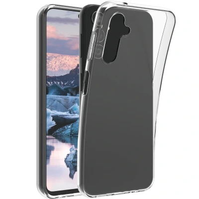 Abbildung von Samsung Galaxy A14 (5G) Hülle Recyceltem Silikon dbramante1928 Soft Case/Backcover Handyhülle Transparent