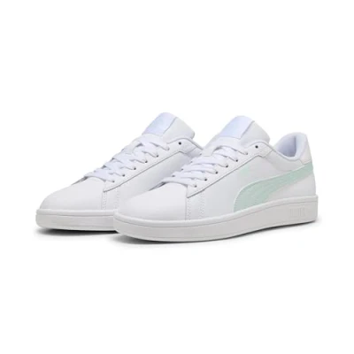 Abbildung von Puma Smash 3.0 Sneaker low, Größe: 42, White/peaceful blue Leder und lederimitat