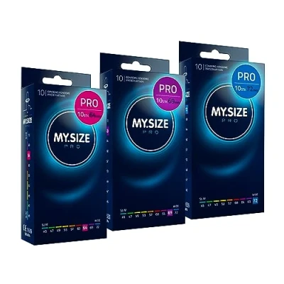 Abbildung von MY.SIZE PRO Kondomset Größe 6,7,8 64,69,72mm, 3x10 Stück Die neue Generation Kondome