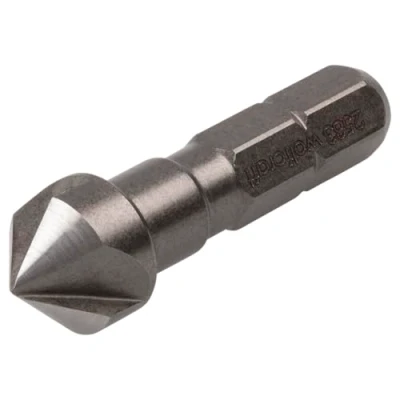 Abbildung von wolfcraft Kegelsenker HSS, Sechskant Schaft ∅ 10 mm I 2583000 für präzises Senken von Bohrlöchern bündige Verschraubungen in Metall und Kunststoff