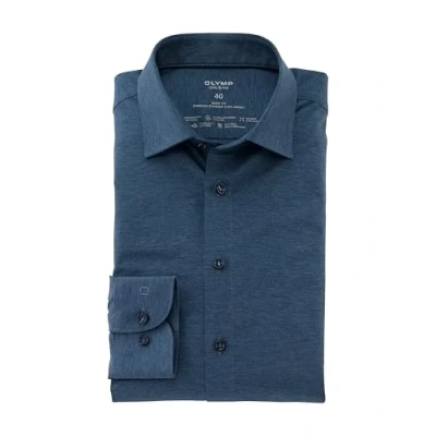 Abbildung von OLYMP Herren Businesshemd Langarm Level.Five.Body.fit,Single Jersey,Body fit,New York Kent,Rauchblau 13,45