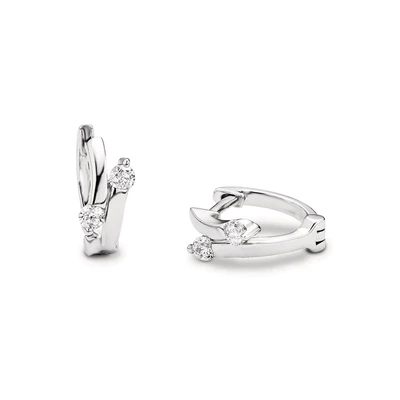 Abbildung von amor Creole für Damen, Sterling Silber 925, Zirkonia