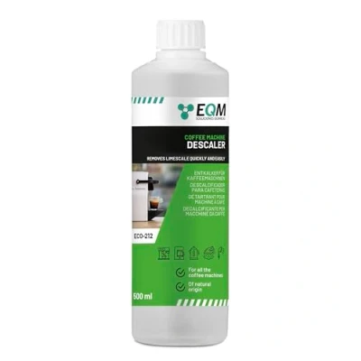 Abbildung von EQM ECO 212 Entkalker für Kaffeemaschinen &amp; Kaffeevollautomaten 500 ML Universal Kalklöser 100% Natürlicher Ursprung Geeignet alle Marken
