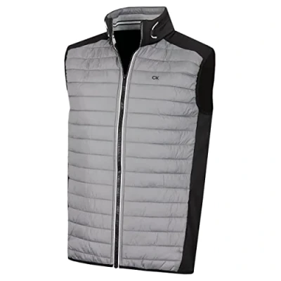 Abbildung von Calvin Klein Herren Hybrid CK Insulate Weste Silber/Schwarz XL