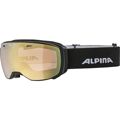 Abbildung von ALPINA ESTETICA QV Verspiegelte, Selbsttönende &amp; Kontrastverstärkende OTG Skibrille Mit 100% UV Schutz Für Erwachsene, black matt, One Size