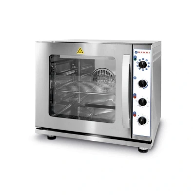 Abbildung von HENDI Kombidämpfer mit Grill 4x GN 2/3 Manuell + 280 C inkl. 1 Rost, Gasto digitaler Elektro Heißluftdämpfer Edelstahl Heißluft Ofen