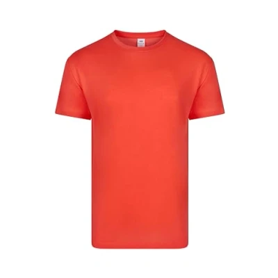 Abbildung von Mukua Unisex Derby, Camiseta Poliéster Tacto Algodón Unterhemd, Neonrot, L