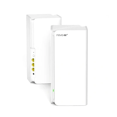 Abbildung von Tenda Nova MX21 Pro Mesh WLAN Wi Fi 6E System, AXE5700 Tri Band WiFi Repeater &amp; Router Kompatibel mit Amazon Alexa. empfohlen für Häuser 3 6 Schlafzimmern,