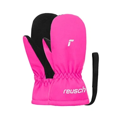 Abbildung von Reusch Baby Mädchen AKI Fäustling extra atmungsaktiv Winddicht Skihandschuhe Alltagshandschuhe Schnee Schlittenfahren Babyhandschuhe Winter Handschuhe, rosa, IV