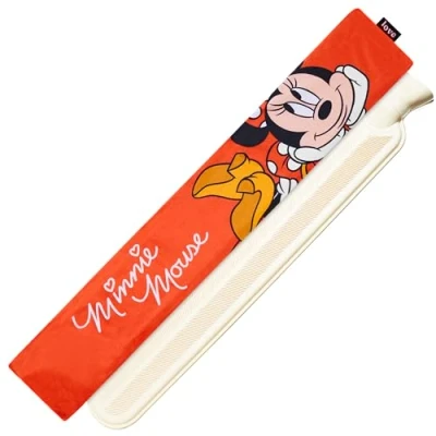 Abbildung von Disney Minnie Mouse lange Wärmflasche mit weichem Bezug aus Fleece 2 Liter Praktische Geschenke (Rot Lang)