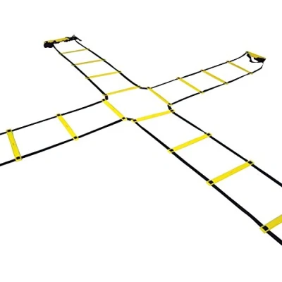 Abbildung von Sportacular Gear Koordinationsleiter Cross (4 Way) 4x2m inkl. Tasche I Trainingsleiter Leiter für Koordinationstraining, Agility Training, Fussball, Basketball, Fitness