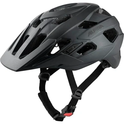 Abbildung von ALPINA ANZANA Optimal Anpassbarer, Leichter &amp; Sicherer Fahrradhelm Mit Fliegennetz Nachrüstbarem LED Für Erwachsene, Black matt, L (57 61 cm)