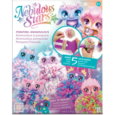 Abbildung von Nebulous Stars Pom Animoulous, Bastel Set, Schlüsselanhänger, bunt
